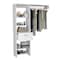Tuhome Manchester 150 Closet System, Metal Rod, Five Open Shelves, One Drawer, White CLB6722 - alternate 6